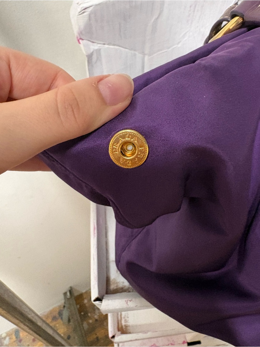 Prada Purple Jeweled Tote Bag - Picture 3 of 10